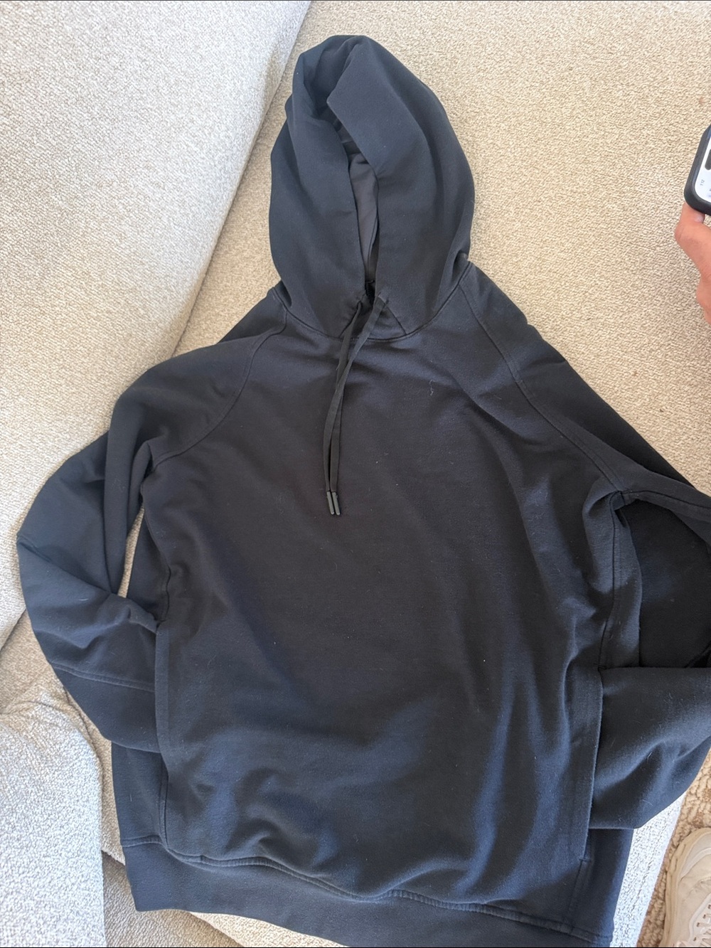 lululemon athletica Men's Black Hooded Sweatshirt